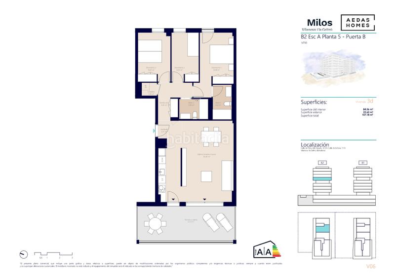 Foto badd4757-5752-4610-a9b0-461d337623e0. Flat 96m<sup>2</sup> with pool in Barri de Mar Vilanova i la Geltrú