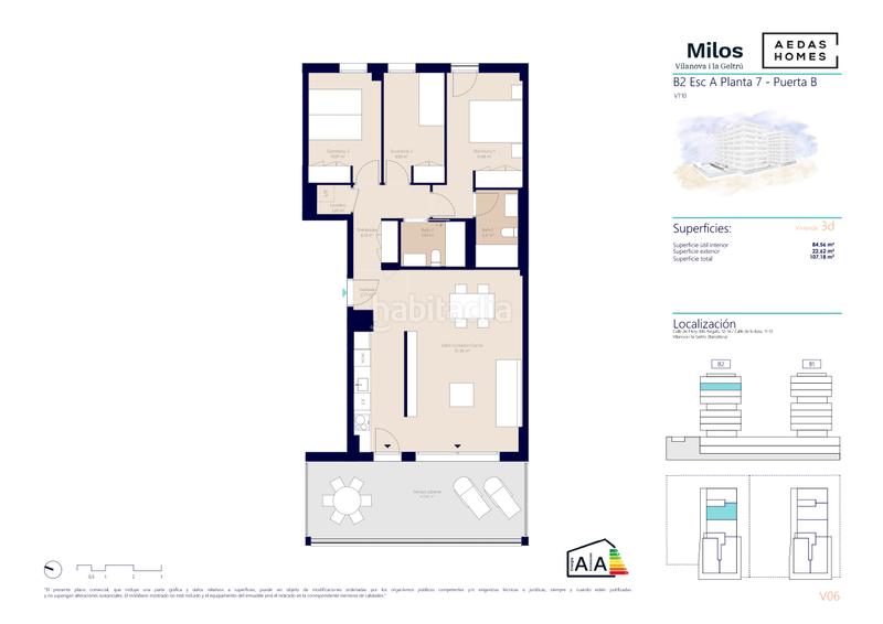 Foto 8ca608db-7924-48ad-8d9c-d4ac06bfb322. Pis 96m<sup>2</sup> amb piscina a Barri de Mar Vilanova i la Geltrú