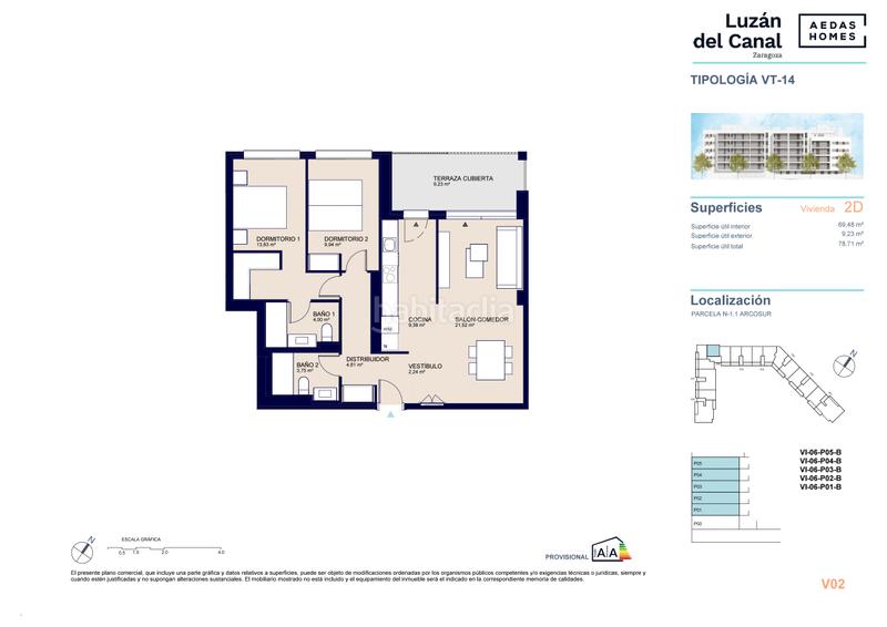 Foto e93e1c42-a41a-42c5-b434-6fc2369b547f. Flat 92m<sup>2</sup> in calle los sims 34 in Arcosur Zaragoza