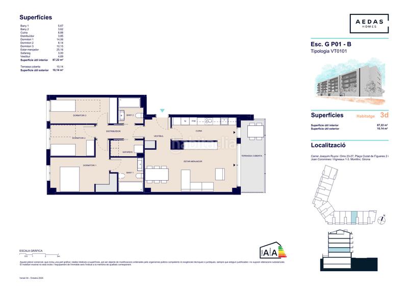 Foto 387d400c-ec41-4f4c-b510-a271086da36c. Erdgeschoss 87m<sup>2</sup> in plaça de la ciutat de figueres 2 in Girona