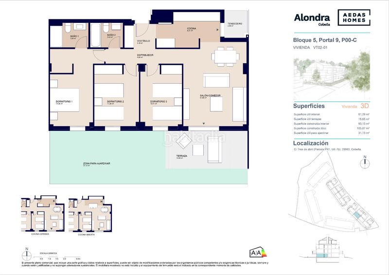 Foto b58c7edc-7b4e-40d0-9f5d-6fc9147c9c11. Planta baja 105m<sup>2</sup> en Cobeña