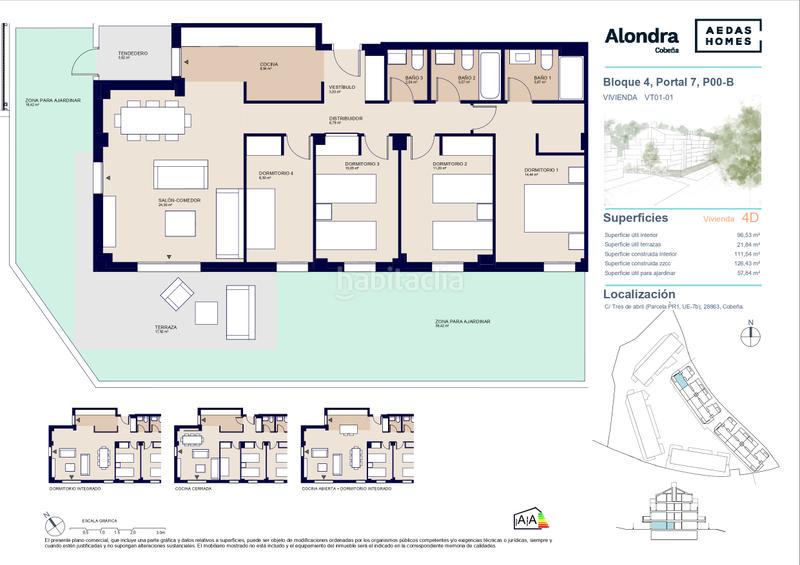 Foto 23f0c847-09a6-4c54-9085-91627d7c376b. Erdgeschoss 126m<sup>2</sup> mit pool in Cobeña