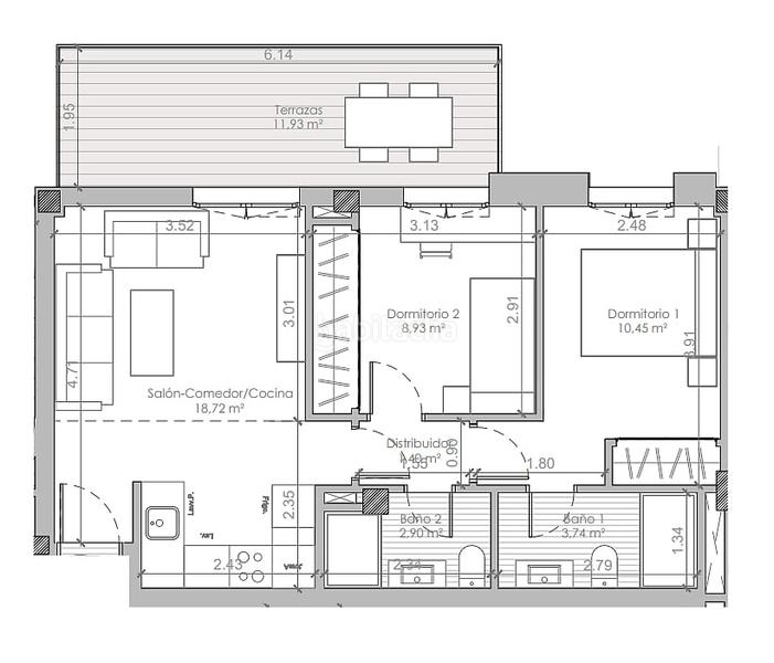 Foto e6c67a7f-2310-4d7d-adbd-50393fa10c0b. Apartamento en Las Flores Mijas