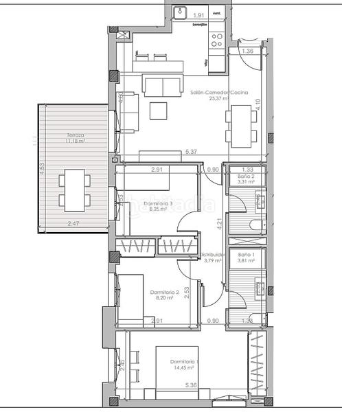 Foto 27eded4d-ddeb-4ac3-9959-ad6b3e4d1317. Appartement dans Las Flores Mijas