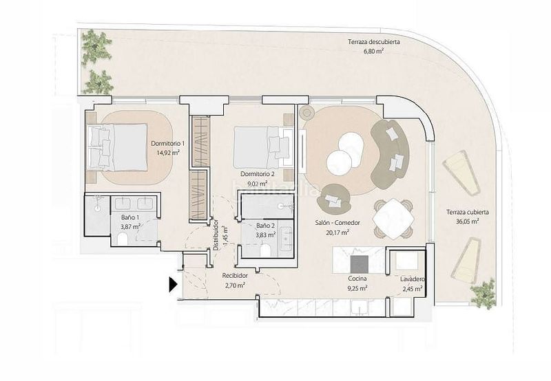 Foto 60f7a750-1a7c-4a69-8e8a-6ced50b17082. Apartament amb piscina a Martín Carpena - Torre del Río Málaga