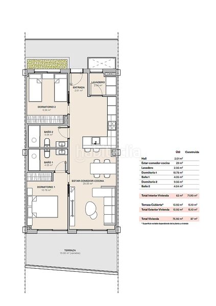 Foto c0d6d776-db37-4f08-9be6-da4b22b6feef. Apartament a La Nucia Pueblo Nucia (la)