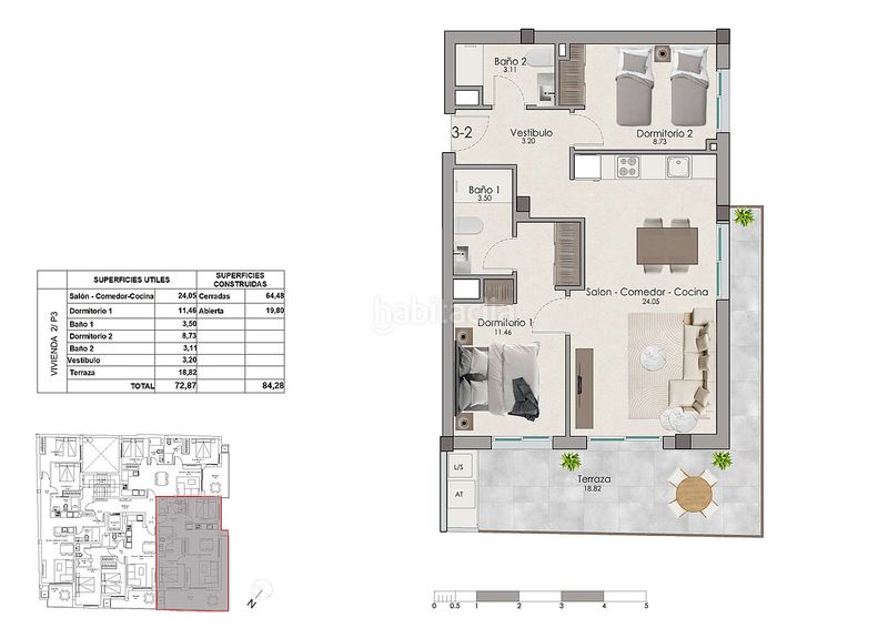 Foto 274fe978-f1dd-4beb-9381-89afb589fd0e. Apartament a Norte Santa Pola