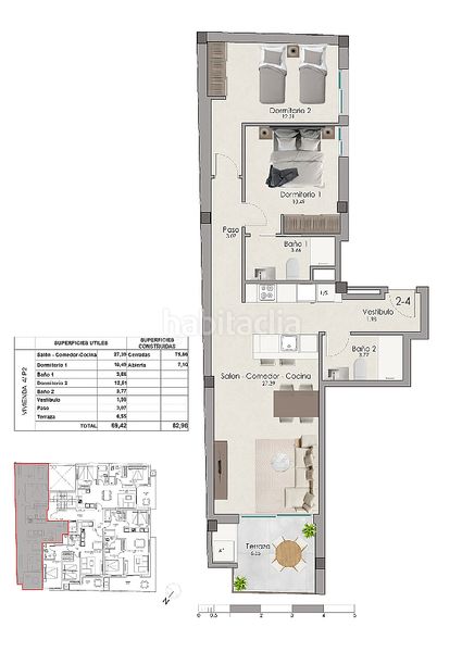 Foto a48e0996-cc5e-4392-9fb3-f8fa78c055e1. Apartament a Norte Santa Pola