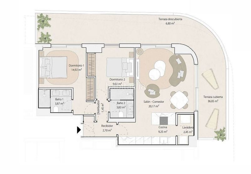 Foto ab987e35-1364-4578-8021-b0d1935d4ee3. Apartament amb piscina a Martín Carpena - Torre del Río Málaga