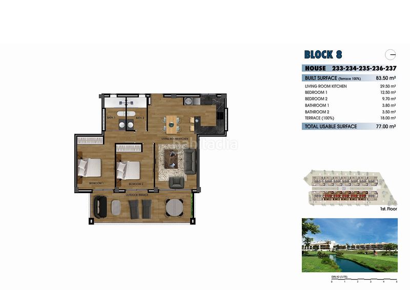 Foto c78d580b-a828-4c4d-8cb2-ebcbffb739d2. Apartamento en Las Lomas de Rame-Bahía Bella Alcázares (Los)