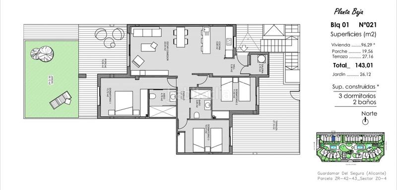 Foto 59f83cc0-9ea7-45be-8642-46f50145a949. Apartamento en El Raso Guardamar del Segura