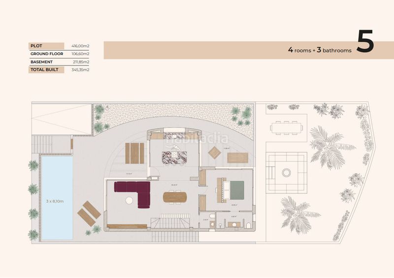 Foto cfcbbbd1-531b-4083-8d3a-d9844c3a31fe. Casa amb piscina a Algorfa