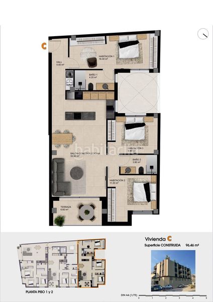 Foto dc479210-6634-47fb-9dd5-55c0ac8ace03. Apartament a Catral