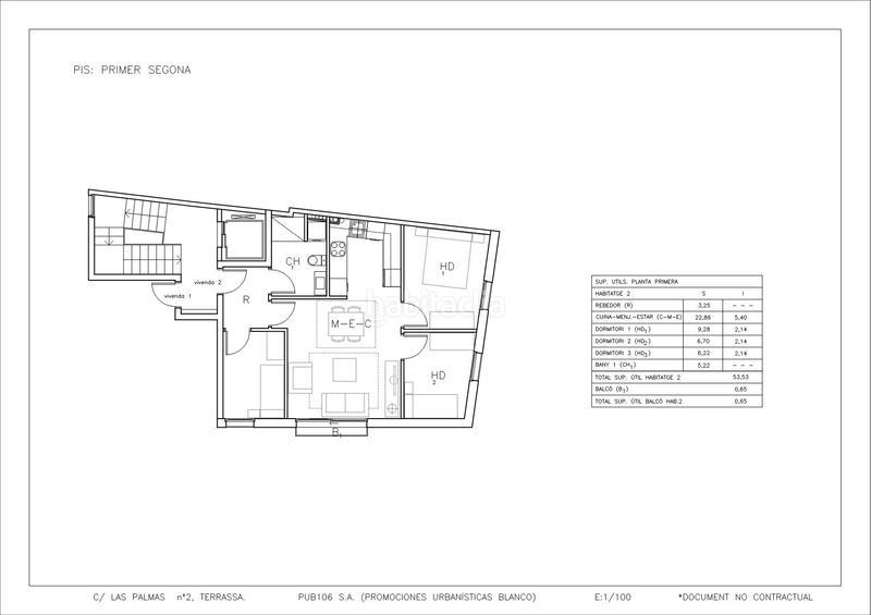 Foto 837eee84-1aae-4db0-b442-b957540065e4. Appartement 75m<sup>2</sup> dans carrer de las palmas 2 dans Torre - Sana Terrassa