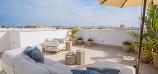 Àtic a Son Dameto. Designer penthouse with private rooftop & sea views near palma