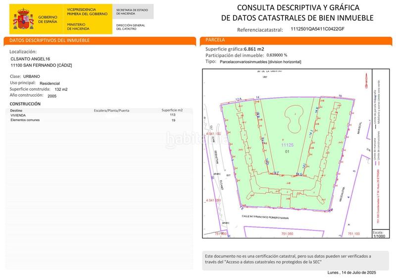 Foto 12505aa8-6d30-4386-9a77-776c75ad6fdc. Piso vivienda luminosa con vistas a la bahía, piscina y plaza de garaje en San Fernando