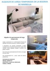 Lloguer Apartament a Reserva de Marbella. Alquiler larga temporada en reserva de marbella