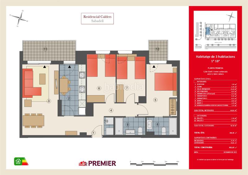 Foto c75f4612-a172-4540-9f38-392dd4759763. Appartamento 102m<sup>2</sup> in carrer dels calders 157 in Sol i Padrís - Sant Oleguer Sabadell