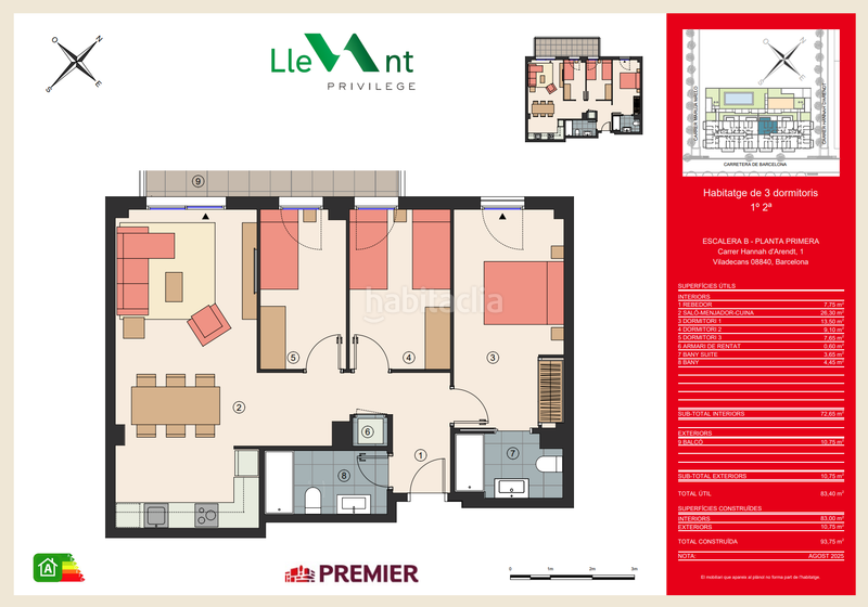 Foto 956eaab9-ba08-4c19-a634-52c6040487c5. Appartement 93m<sup>2</sup> avec chauffage parking piscine dans Vilamarina Viladecans