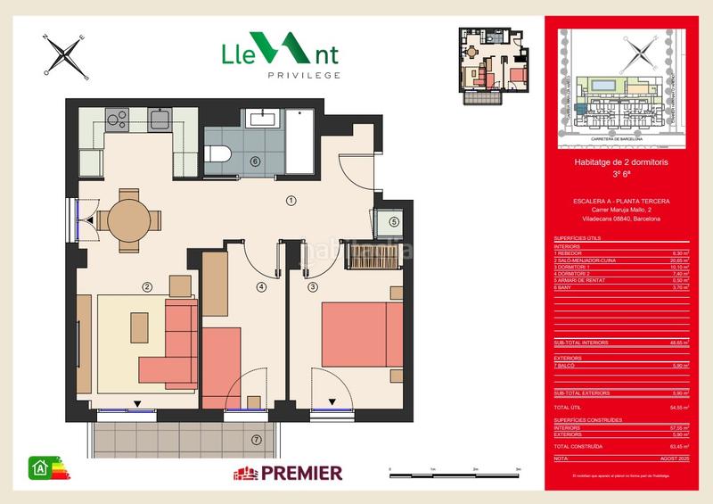 Foto 804e0c67-bf8d-45d6-b798-bc3f708d3e64. Pis 63m<sup>2</sup> amb calefacció aparcament piscina a Vilamarina Viladecans