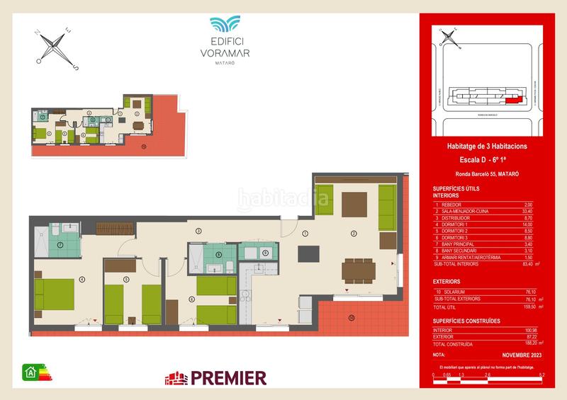 Foto c7dbdcf7-179f-48d3-bfb6-d17c2b8d7688. Attique 188m<sup>2</sup> dans ronda barceló 49 dans Eixample Mataró
