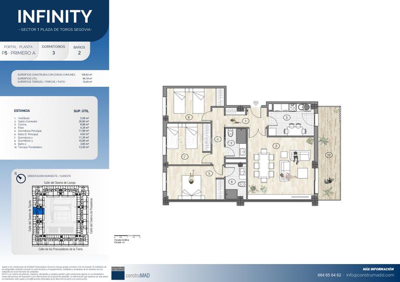 Foto 7da0f355-154c-4559-ab1b-c12f72126a56. Flat 129m<sup>2</sup> with heating parking pool in Sector Plaza de Toros Segovia