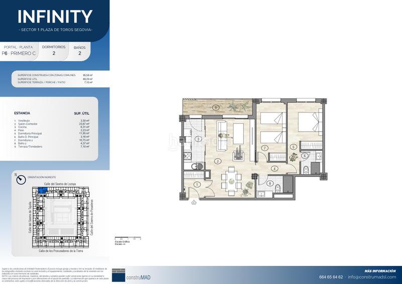 Foto 51315ace-0bab-457a-af4e-b5395f4f3a27. Appartement 95m<sup>2</sup> avec chauffage parking piscine dans Sector Plaza de Toros Segovia
