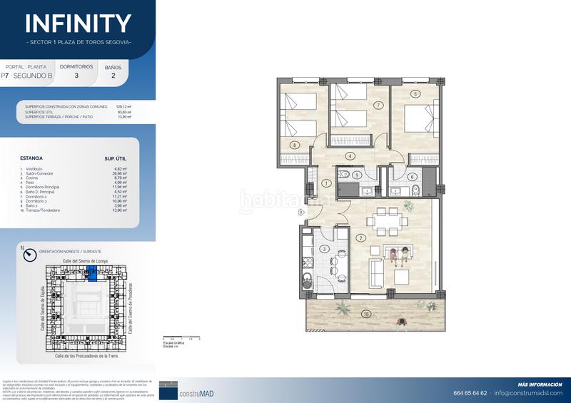 Foto 016b965b-8413-4a2b-a340-33a088955af5. Appartement 129m<sup>2</sup> avec chauffage parking piscine dans Sector Plaza de Toros Segovia