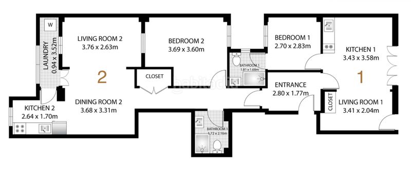Foto f4f2c022-a88f-4c92-89ec-f72d3a5200d4. Location studio dans carrer de dénia 54 dans Russafa Valencia