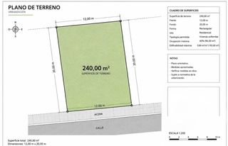 Terreno residencial en Albal. Terreno urbanizable de 240 metros