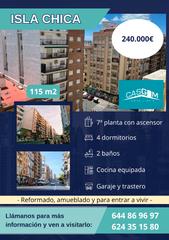 Appartement à Isla Chica. Espectacular piso amueblado de 4 dormitorios en isla chica, huel