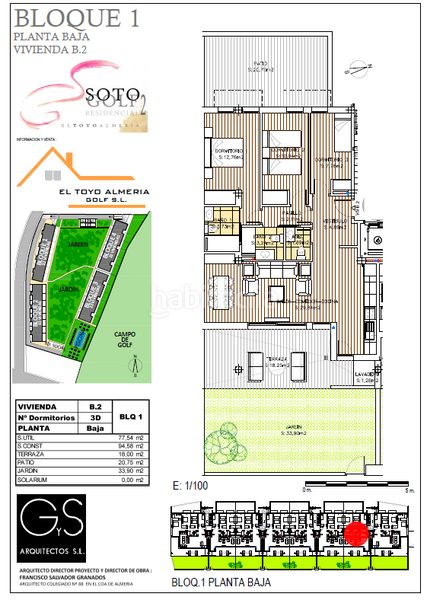 Foto 66c1d9ca-c278-438b-a1f3-f2a2b8c2be98. Pis 94m<sup>2</sup> amb aparcament piscina a El Toyo Almería