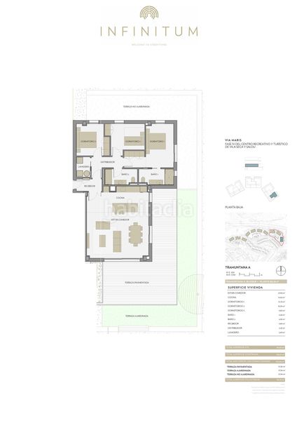 Foto c81c5a5b-268c-4580-9560-2ef1c6a8703b. Planta baja 118m<sup>2</sup> en pla de maset - cap de Salou Salou