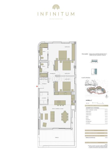 Foto b81906a9-2e93-4f33-86bc-279454fdb991. Pis 129m<sup>2</sup> amb calefacció aparcament piscina a pla de maset - cap de Salou Salou