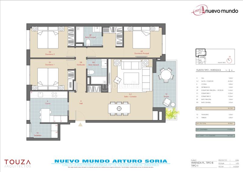 Foto 83c799e7-57b5-45cf-8867-22035487e6da. Flat 147m<sup>2</sup> in calle de juan pérez zúñiga 18 in Concepción Madrid