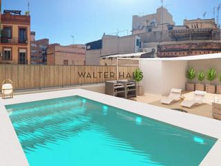 Pis a Sants. Piso en venta a estrenar con terraza y piscina privada en sants,