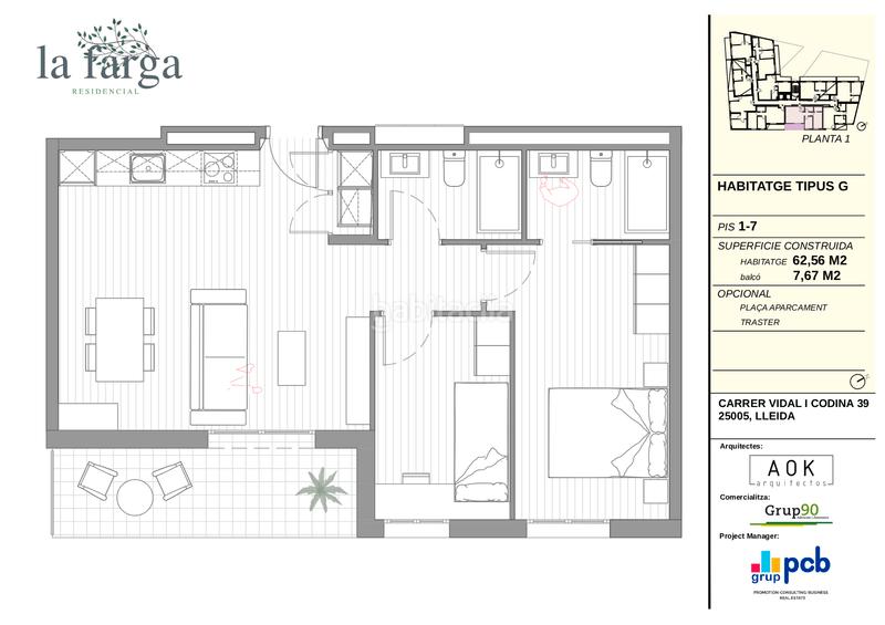 Foto c5af7b59-9e59-4259-b61c-f59065bfa99b. Apartament 62m<sup>2</sup> a carrer vidal i codina 39 a Balàfia Lleida