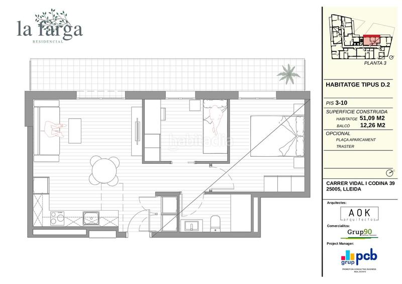 Foto 5fa3c9c6-9229-4eab-95e8-30934017990d. Appartement avec chauffage parking dans Balàfia Lleida