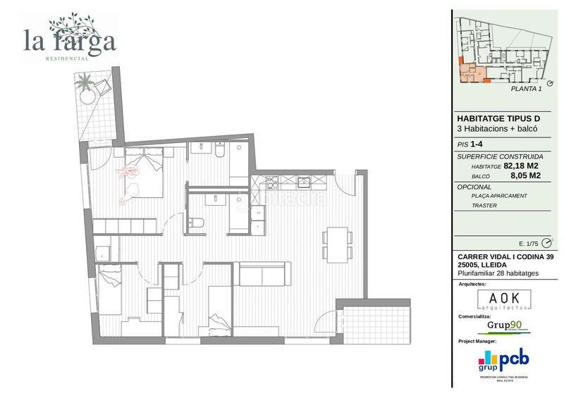 Foto 45158f8f-485a-4e8f-8cc6-ffe762da6d05. Apartament a Balàfia Lleida