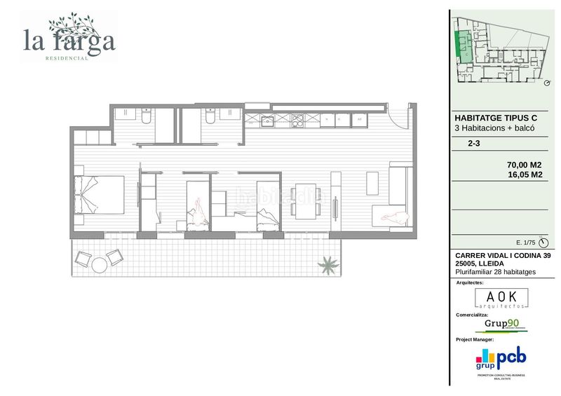 Foto cebdd704-9b32-4246-8485-63f137374b0e. Apartament a Balàfia Lleida