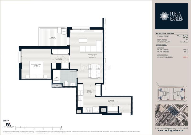 Foto 3351e68e-aa4f-4e9e-a72a-80047577f633. Appartamento 87m<sup>2</sup> con piscina in Núcleo Urbano Pobla de Vallbona (la)