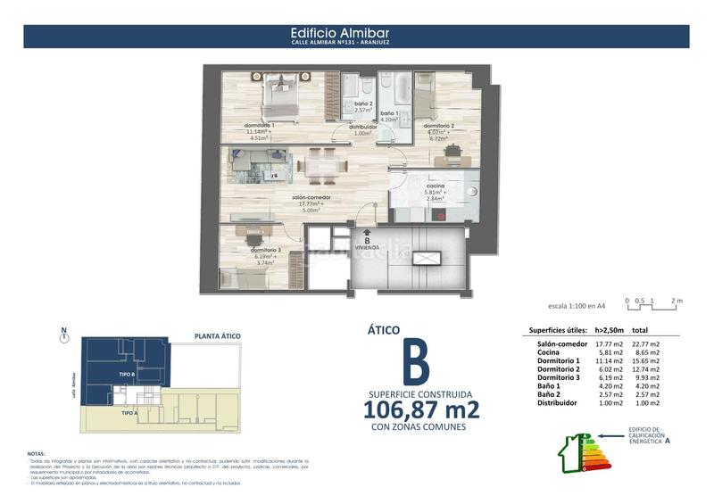 Foto 0d900803-4dc3-40e4-a806-53efd67af3c1. Dachwohnung 107m<sup>2</sup> in calle del almíbar 131 in Centro Aranjuez
