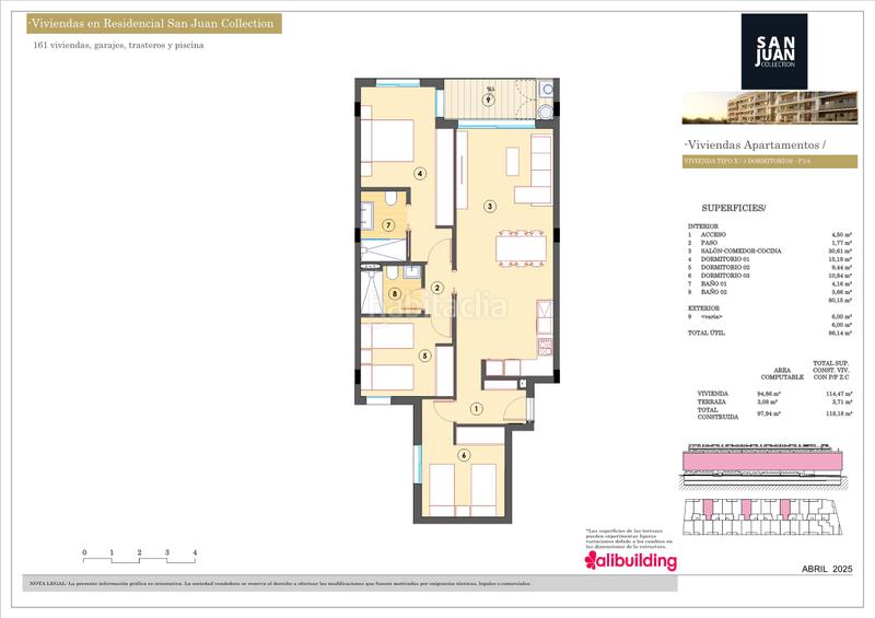 Foto fd137d4c-e0f9-46cd-8158-cb7b31a4a521. Appartement 118m<sup>2</sup> dans rambla de la llibertat 1 dans Centro San Juan de Alicante