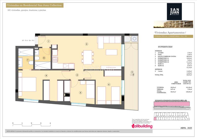 Foto 0f3d350d-d2c9-4b4f-8bd0-d16e38d0ef0f. Appartement 108m<sup>2</sup> dans rambla de la llibertat 1 dans Centro San Juan de Alicante