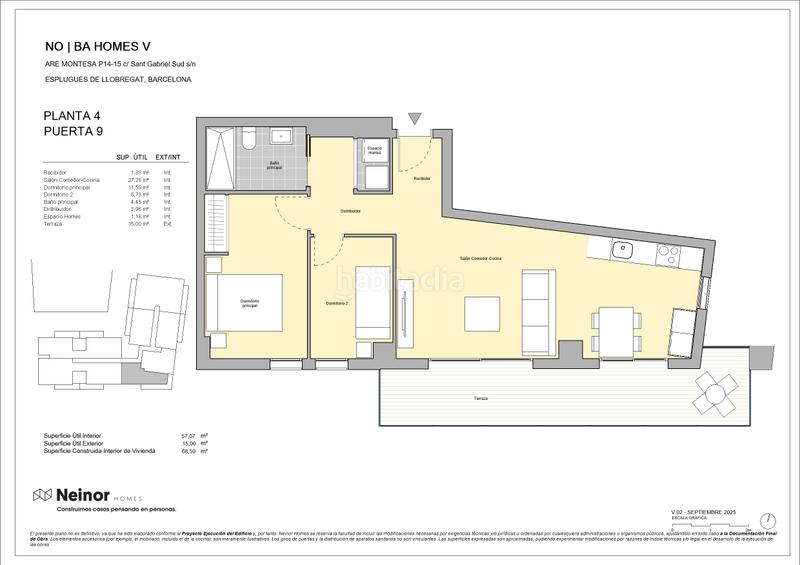 Foto 11d300ed-1ba2-4b39-aac3-f8067d226e82. Appartement 69m<sup>2</sup> avec chauffage parking dans La Plana Esplugues de Llobregat