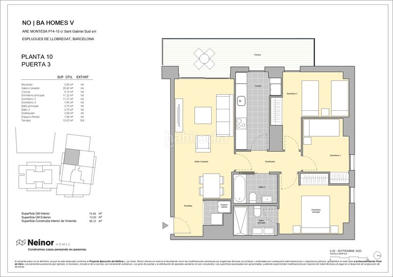 Foto bd1d8239-8b2a-4ee5-99ff-45a53dcb127d. Pis 88m<sup>2</sup> amb calefacció aparcament a La Plana Esplugues de Llobregat