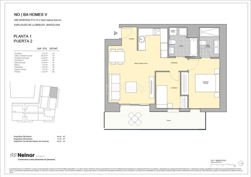 Foto 7b0747bc-4795-4187-8d38-2955bda7d301. Appartement 69m<sup>2</sup> avec chauffage parking dans La Plana Esplugues de Llobregat