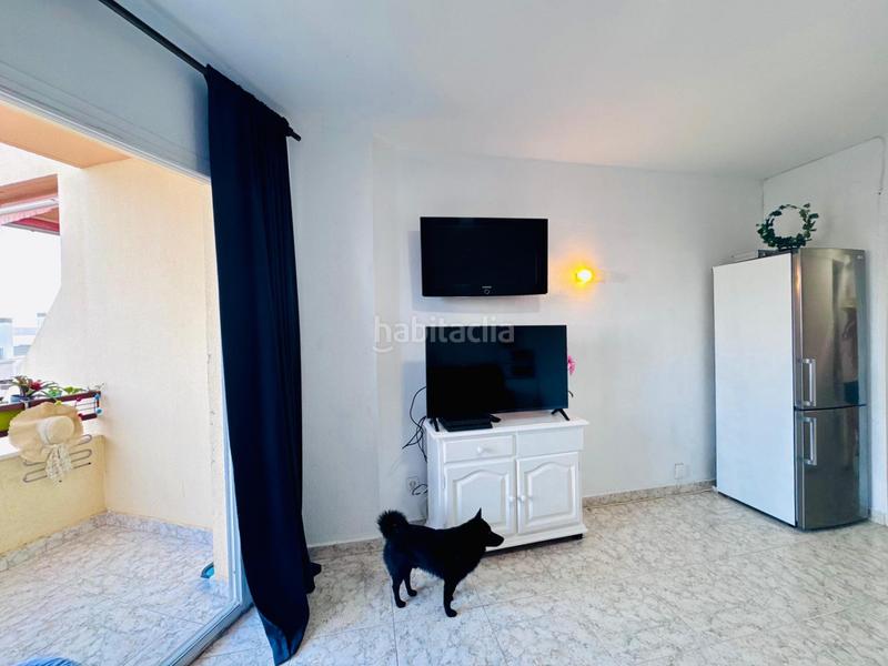 Foto 4e5dc878-90df-462a-b377-6f683ce21d01. Estudio  con vistas laterales al mar, parking comunitario, jardines y piscina montemar en Torremolinos