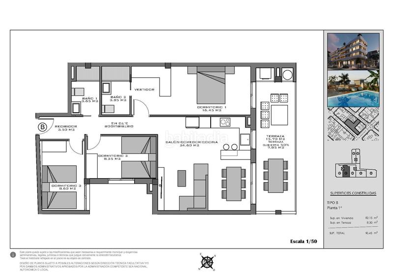 Foto 6fd86d88-9d05-4ad3-9e90-0edb95ccc4f8. Appartement avec parking piscine dans Norte Santa Pola