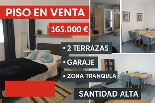 Etagenwohnung in Santidad. Piso en venta con 2 terrazas y garaje en santidad  (arucas)